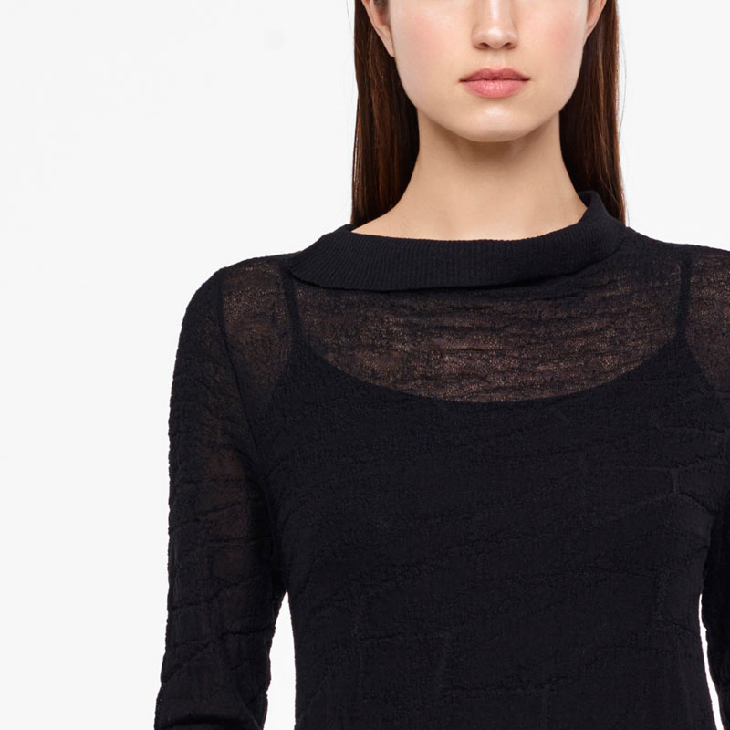 Sarah Pacini ROBE MÉRINOS- AU GENOU De face