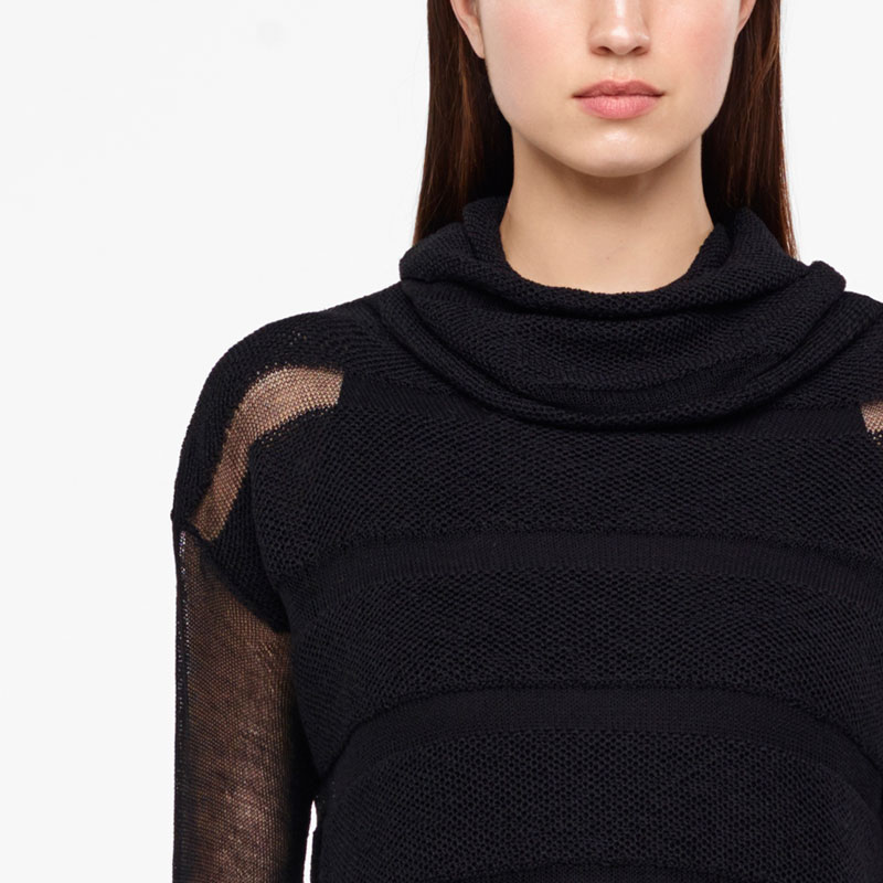 Sarah Pacini PULL COURT - MÉRINOS De face