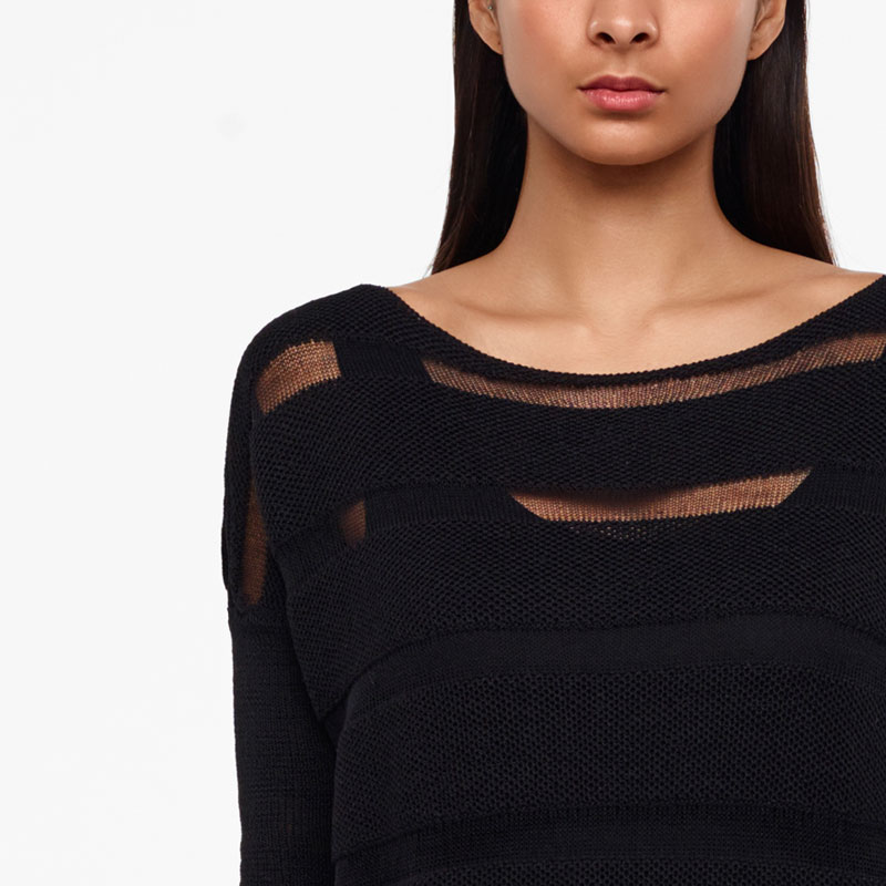 Sarah Pacini PULL LONG - MÉRINOS De face