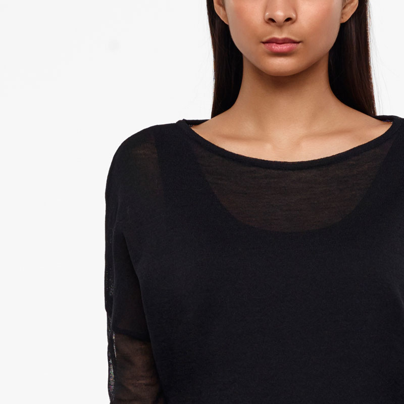 Sarah Pacini PULL - VOILE DE MÉRINOS De face