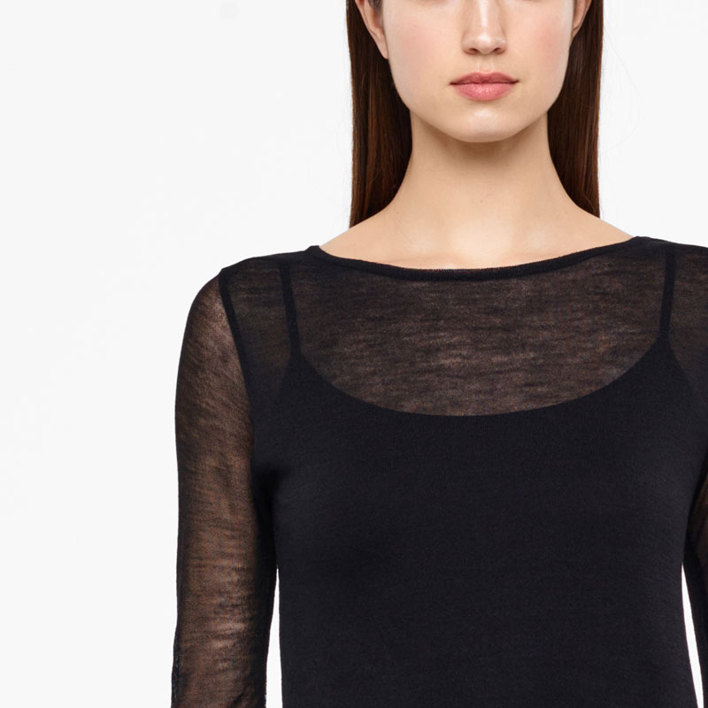 Sarah Pacini ROBE - VOILE DE MÉRINOS De face