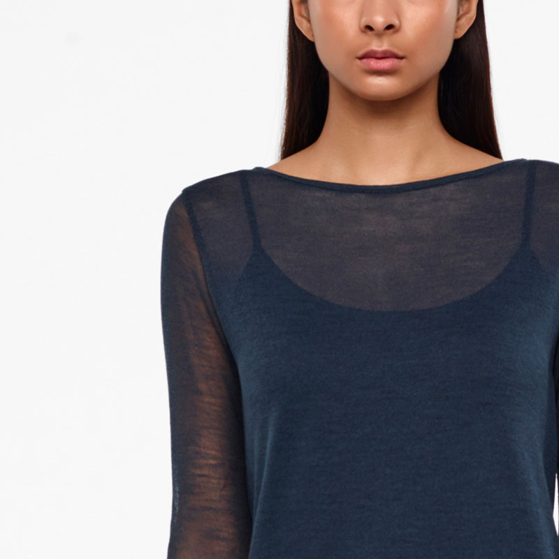 Sarah Pacini ROBE - VOILE DE MÉRINOS De face