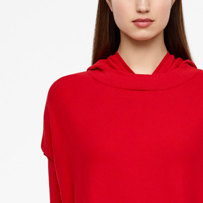 Sarah Pacini URBAN HOODIE - SHORT SLEEVES Front