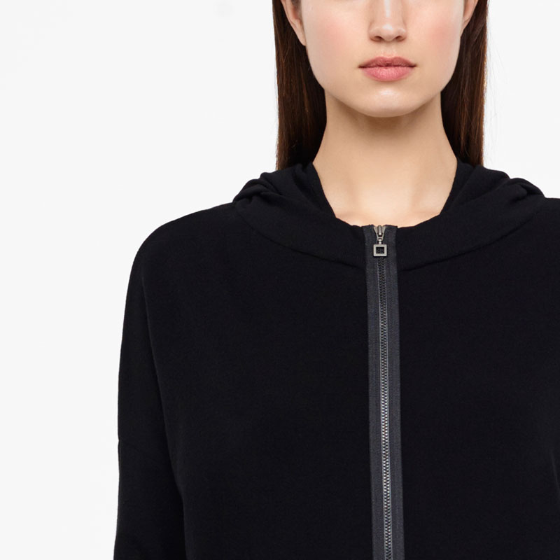 Sarah Pacini CARDIGAN COURT - CAPUCHE De face