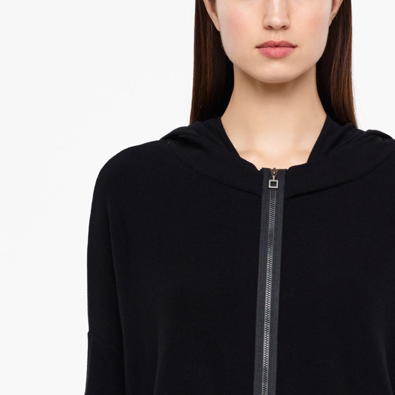 Sarah Pacini CARDIGAN LONG - CAPUCHE De face