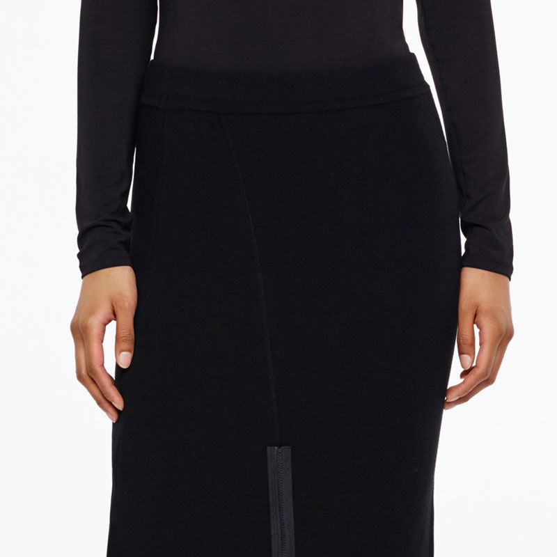 Sarah Pacini JUPE LONGUE - ASYMÉTRIQUE De face