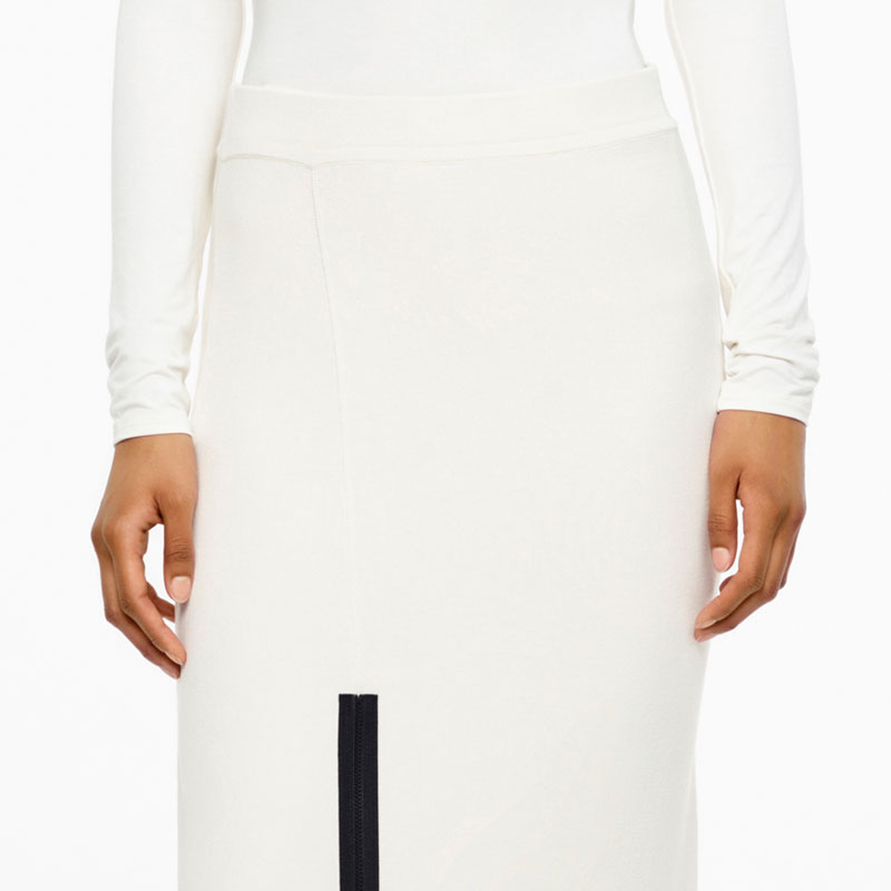 Sarah Pacini JUPE LONGUE - ASYMÉTRIQUE De face