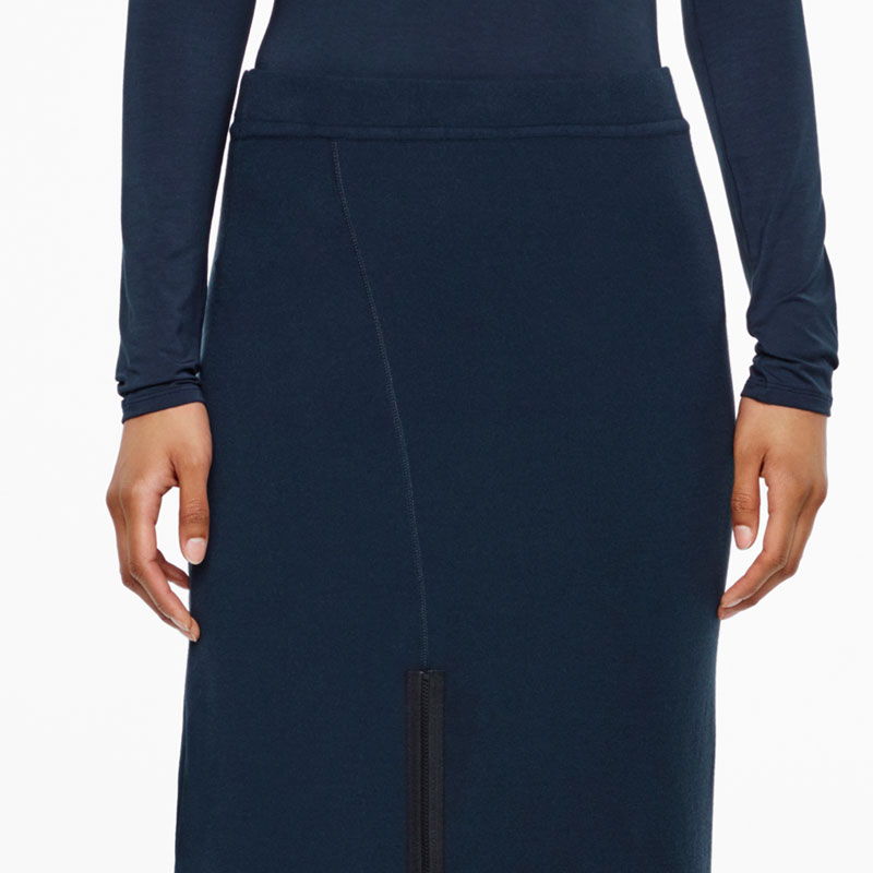Sarah Pacini JUPE LONGUE - ASYMÉTRIQUE De face