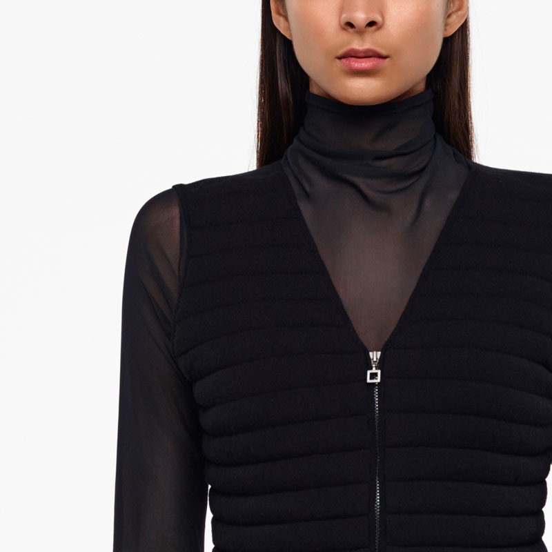 Sarah Pacini CARDIGAN - EFFET MATELASSÉ De face