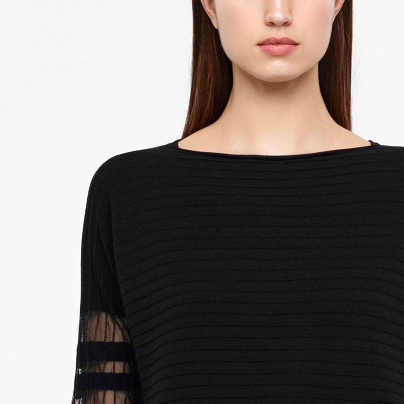 Sarah Pacini PULL - DÉTAILS TRANSLUCIDES De face