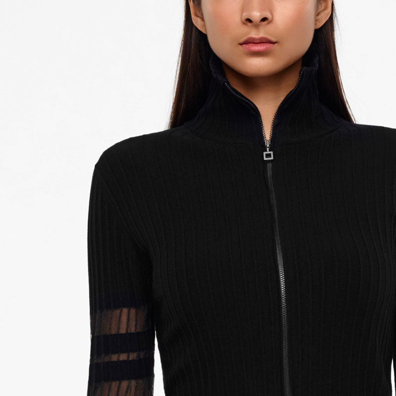 Sarah Pacini CARDIGAN - DÉTAILS TRANSLUCIDES De face