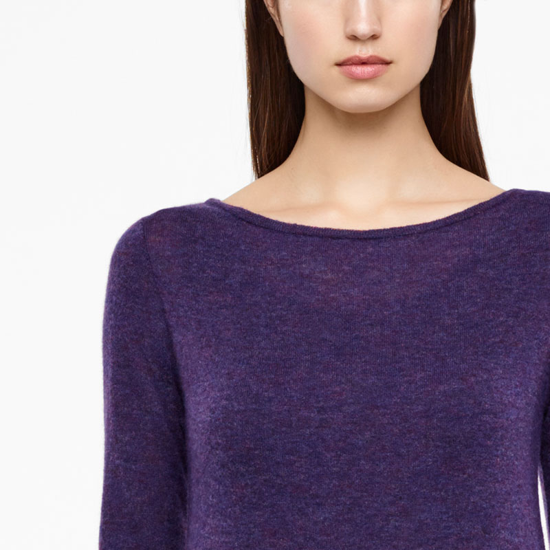 Sarah Pacini LONG SWEATER - A-LINE Front