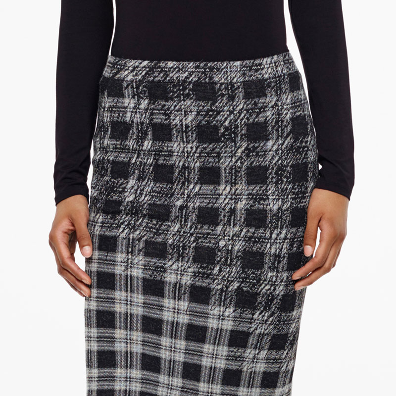 Sarah Pacini JUPE - MOTIF TARTAN De face