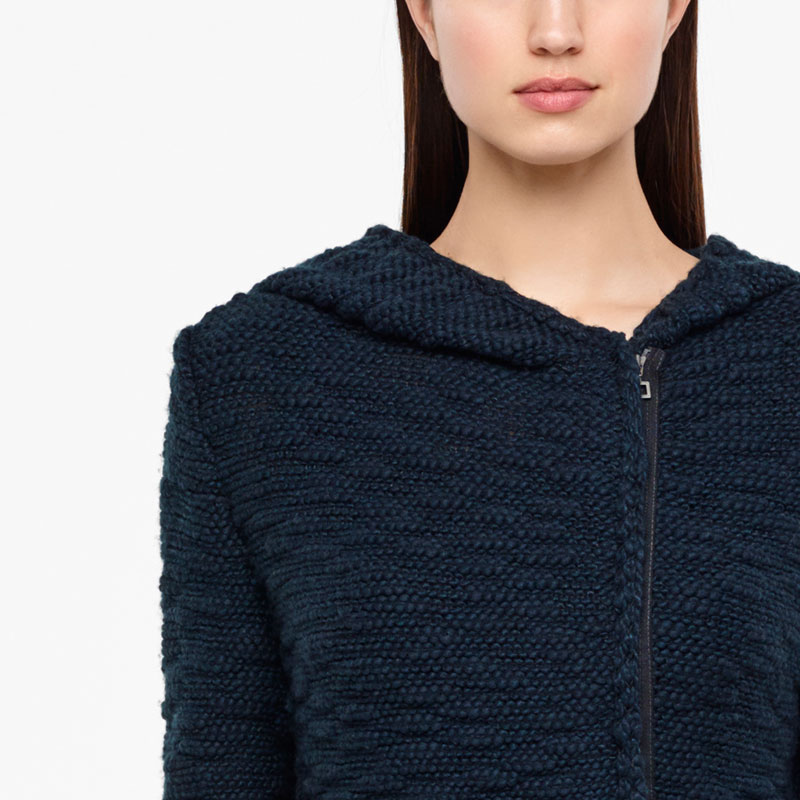 Sarah Pacini LONG SEERSUCKER CARDIGAN Front