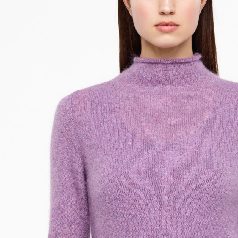 Sarah Pacini MOHAIR-MERINO-SWEATER - LANGE ÄRMEL Vorne