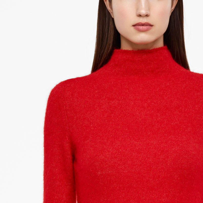 Sarah Pacini MOHAIR-MERINO-SWEATER - LANGE ÄRMEL Vorne