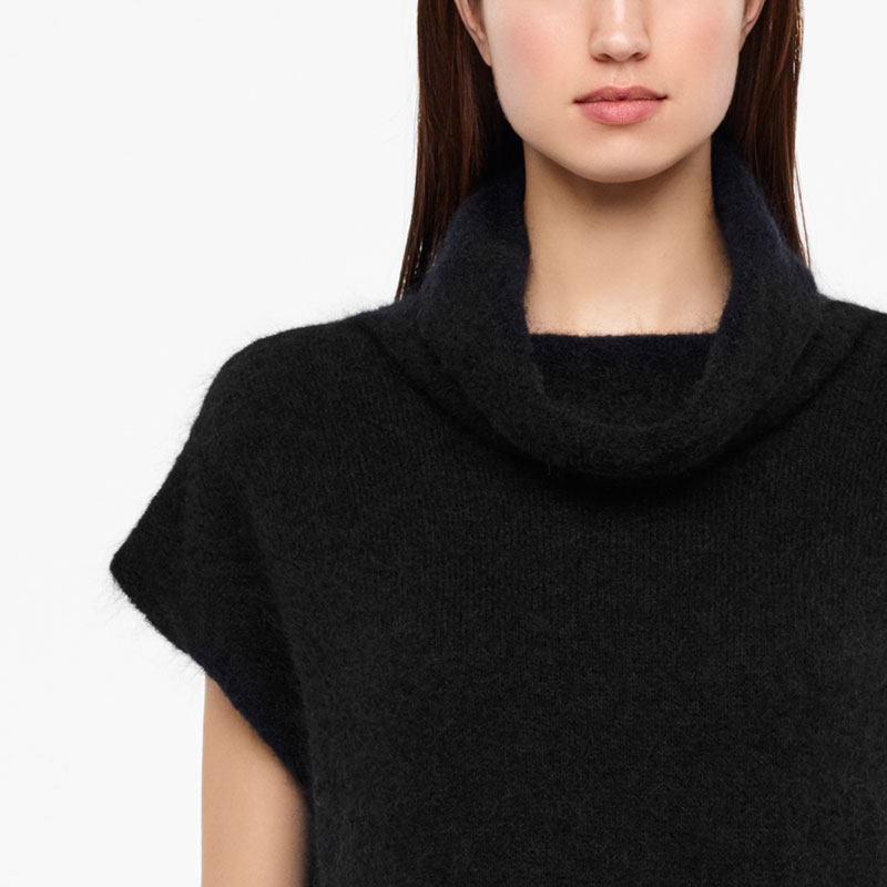 Sarah Pacini MOHAIR-MERINO-SWEATER - FLÜGELÄRMEL Vorne