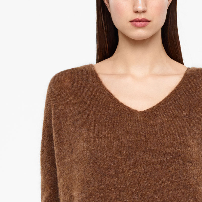 Sarah Pacini PULL COL V - MOHAIR De face