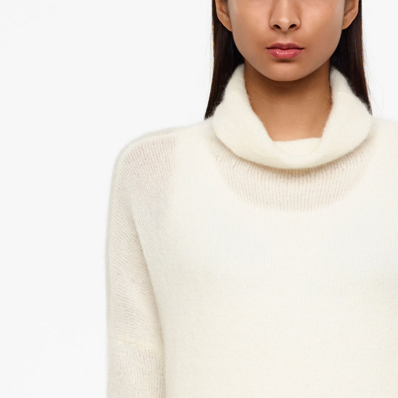 Sarah Pacini MOHAIR-MERINO-SWEATER - LANGE ÄRMEL Vorne