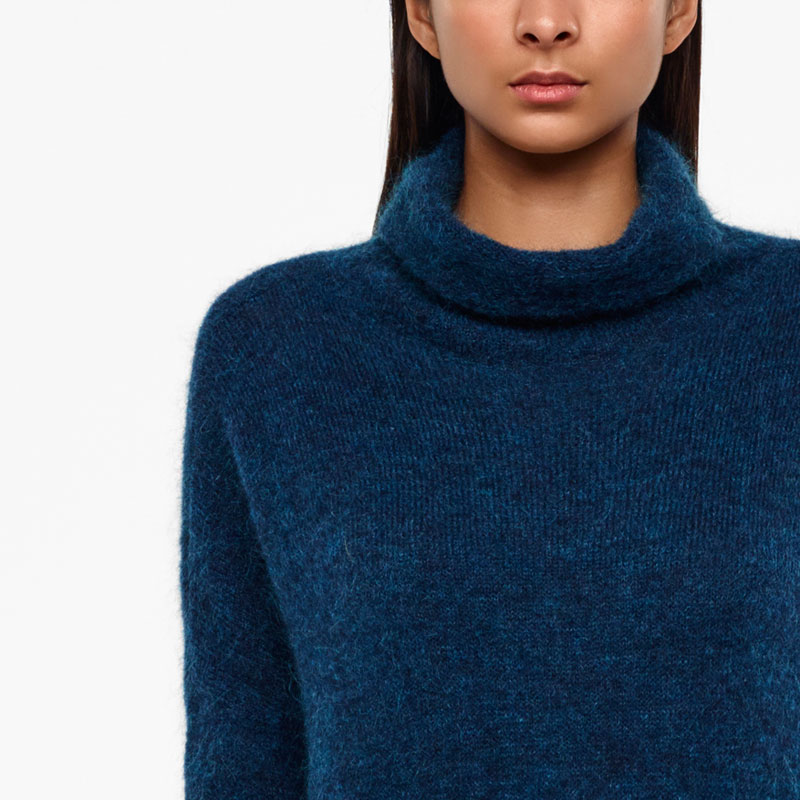 Sarah Pacini PULL COL BENITIER - MOHAIR De face