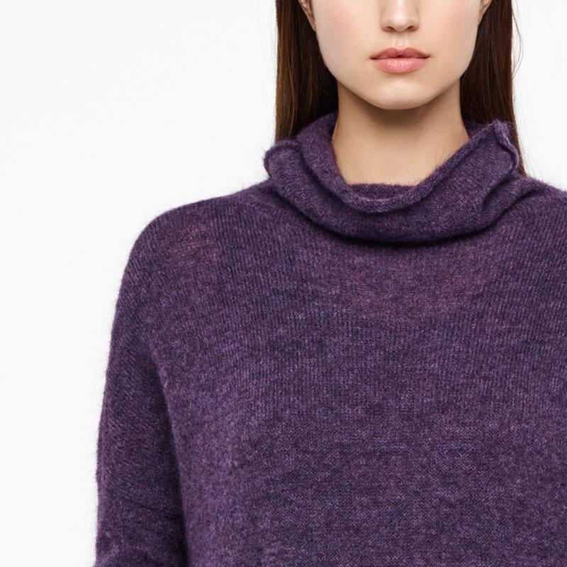 Sarah Pacini MOHAIR-MERINO TRUI - LANGE MOUWEN Voorzijde