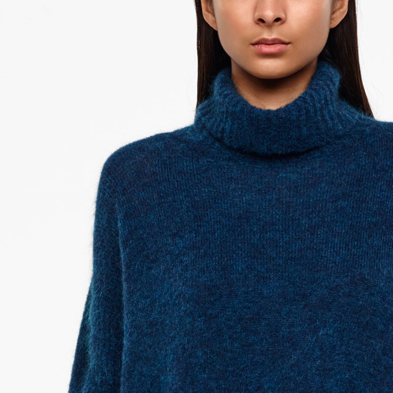 Sarah Pacini PONCHO - MOHAIR De face
