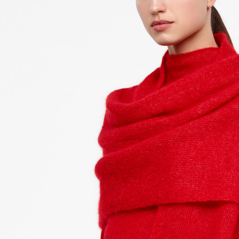 Sarah Pacini ÉCHARPE MOHAIR De face