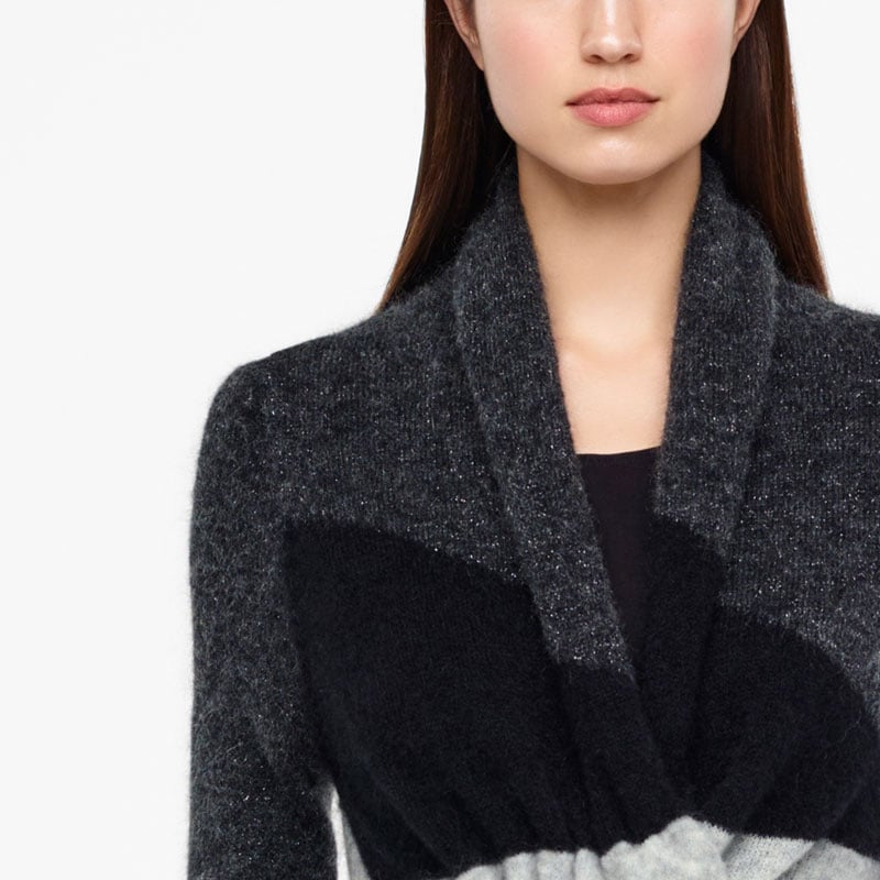 Sarah Pacini CARDIGAN - MOTIF COLOR BLOCK De face