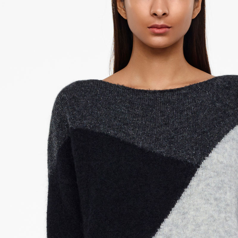Sarah Pacini COLORBLOCK-SWEATER - LANGE ÄRMEL Vorne