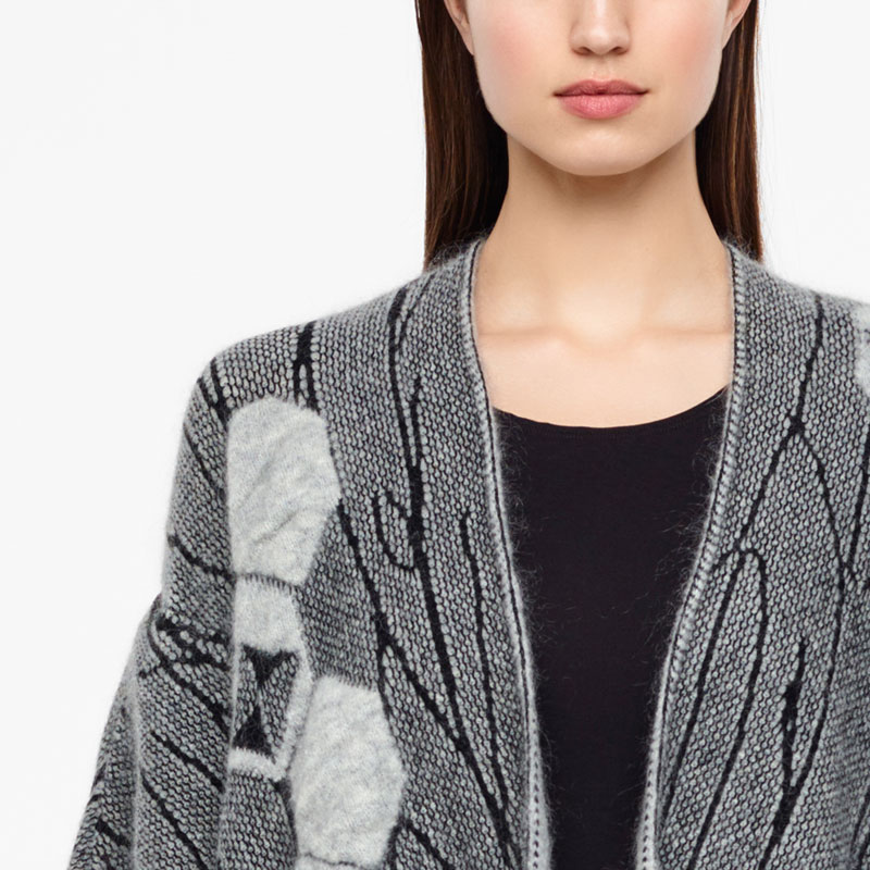 Sarah Pacini CAPE COURTE - JACQUARD De face