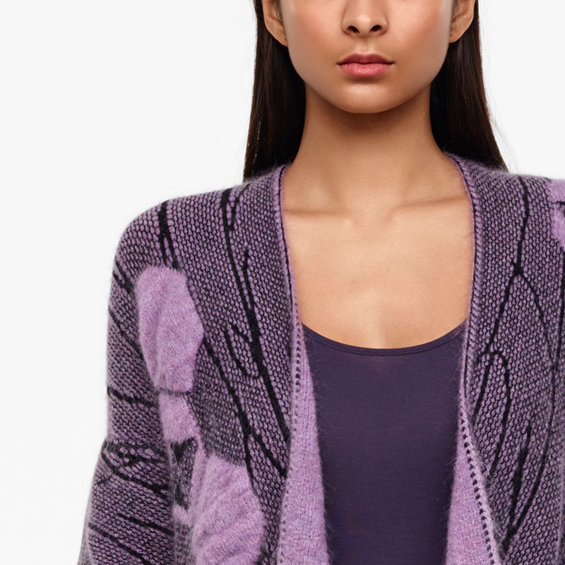 Sarah Pacini CAPE COURTE - JACQUARD De face