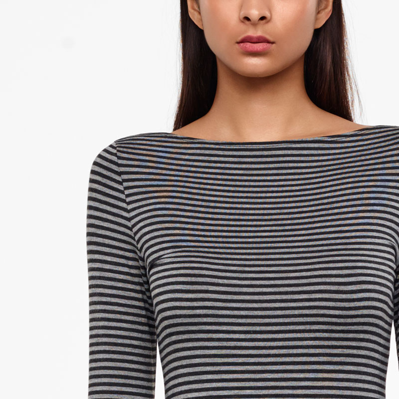 Sarah Pacini TOP RAYÉ - KHALIYA De face