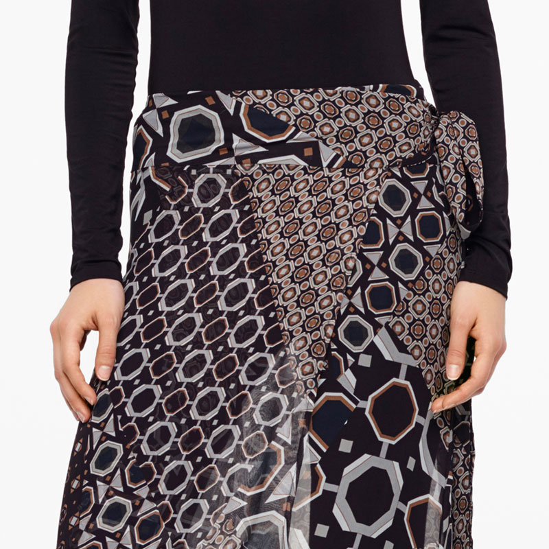 Sarah Pacini MAXI SKIRT - TIE BELT Front