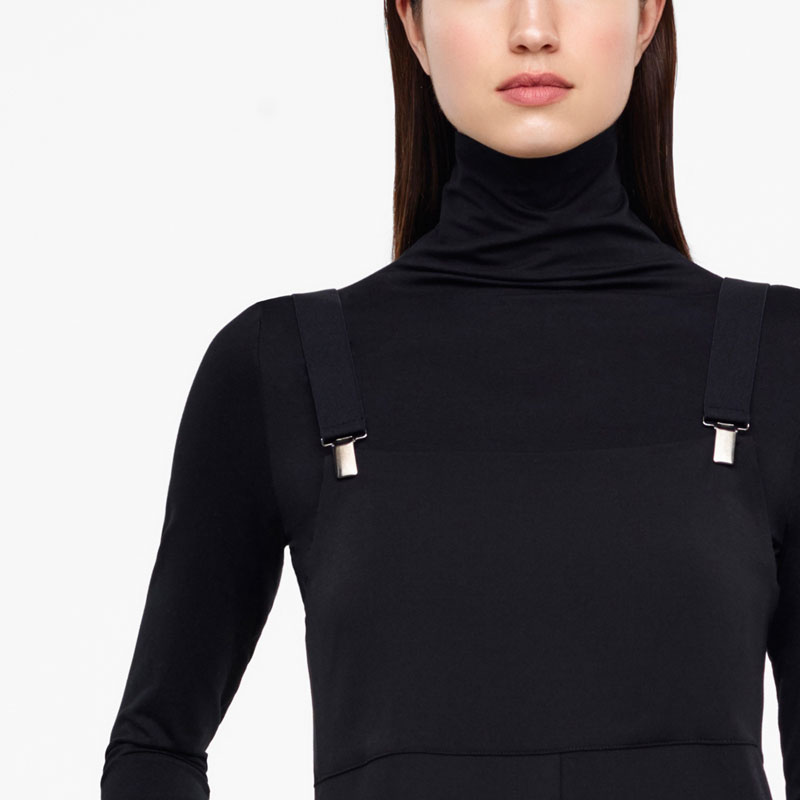 Sarah Pacini ROBE À BRETELLES - GABARDINE De face