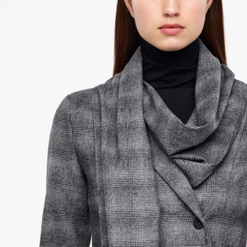 Sarah Pacini JACKE MIT SCHAL - PRINCE OF WALES Vorne