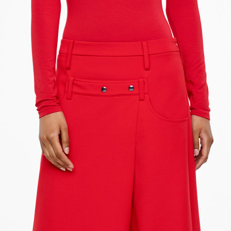 Sarah Pacini JERSEY PANTS -CROPPED STYLE Front