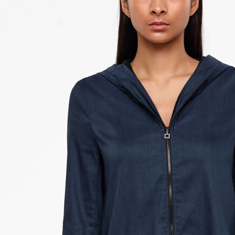 Sarah Pacini MANTEAU 7/8 - LIN STRETCH De face
