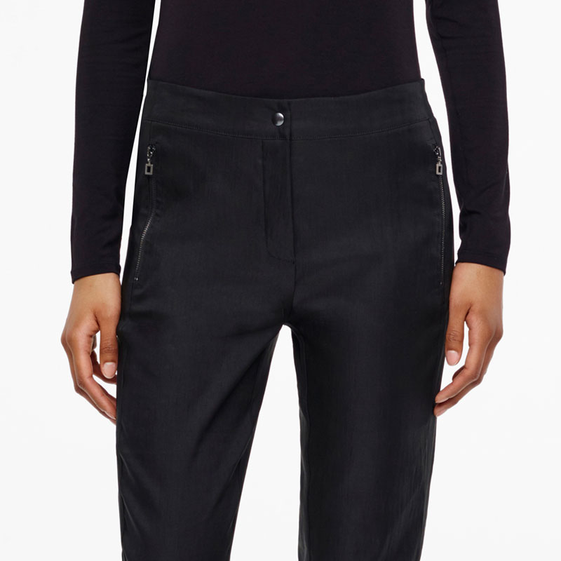 Sarah Pacini PANTALON - LIN STRETCH ET MÈCHE De face