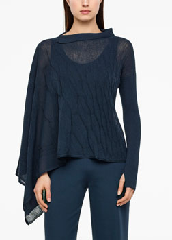 Sarah Pacini PONCHO-STYLE SWEATER Front