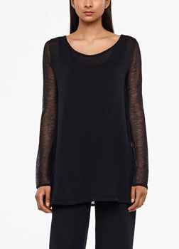 Sarah Pacini VEIL SWEATER - FULL SLEEVES Front