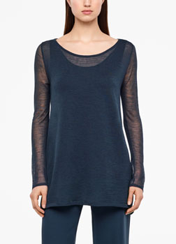 Sarah Pacini VEIL SWEATER - FULL SLEEVES Front