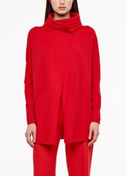 Sarah Pacini LONG CARDIGAN - PADDED NECKLINE Front