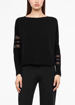 Sarah Pacini GESTREIFTER SWEATER - U-BOOT Vorne