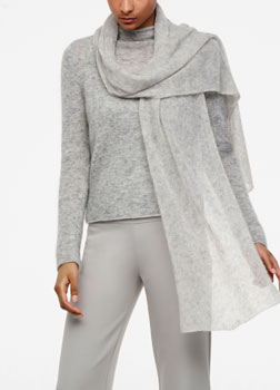 Sarah Pacini TRANSPARENTER SCHAL Vorne