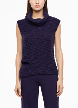 Sarah Pacini SEERSUCKER SWEATER Front