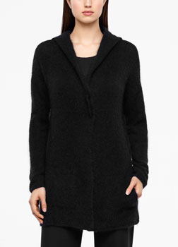 Sarah Pacini MOHAIR-MERINO CARDIGAN - FULL SLEEVES Front