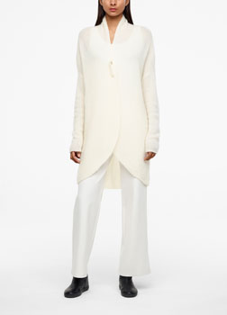 Sarah Pacini LANGER MOHAIR-MERINO-CARDIGAN Vorne