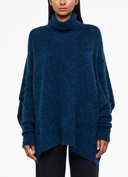 Sarah Pacini MOHAIR-MERINO PONCHO Voorzijde