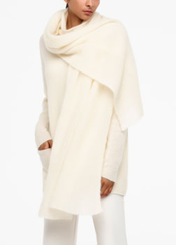 Sarah Pacini MOHAIR-MERINO-SCHAL Vorne