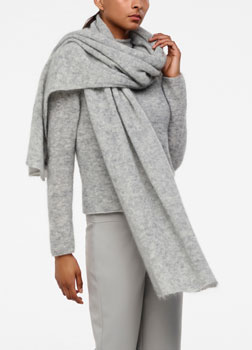 Sarah Pacini MOHAIR-MERINO SJAAL Voorzijde